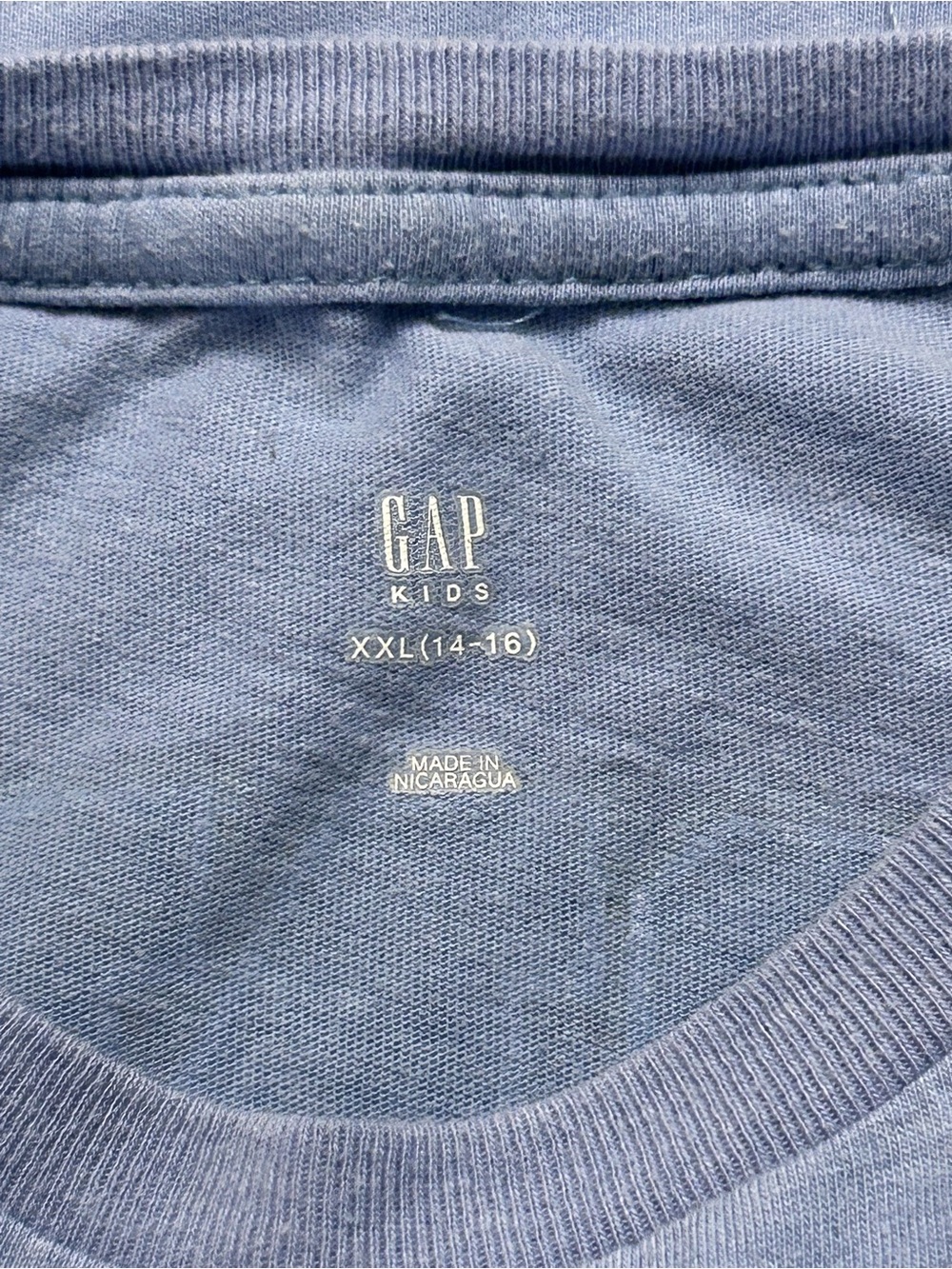 GAP Kids Sonic Blue Long-Sleeve T-Shirt SZ XXL (14-16) EUC Casual kidcore - Picture 5 of 8